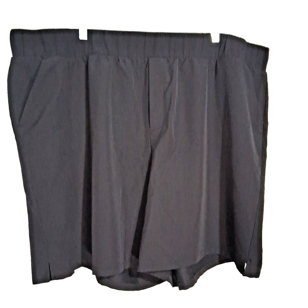 Tek Gear Womens Shorts‎ Imperial Black Plus Size 3X Elastic Waist Pockets